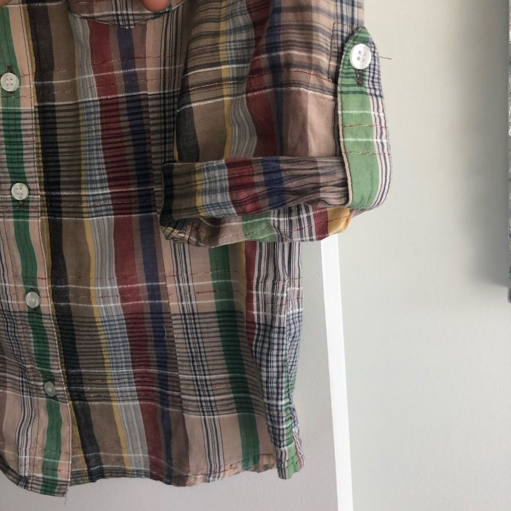 H&M Plaid Button-Down Top - Picture 3 of 5
